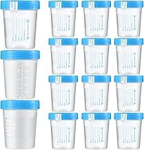 15 Pcs Urine Specimen Cups with Lids and Evident Seal Urine Sample Cups Collection