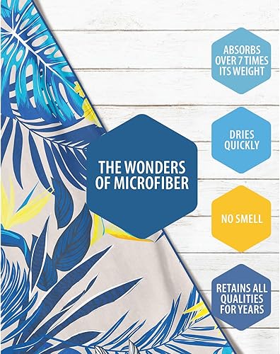 Vista 159 de VENTURE 4TH Toalla de playa de microfibra: secado rápido, compacta, sin arena, absorbente, a prueba de arena y ligera, perfecta para camping, playa