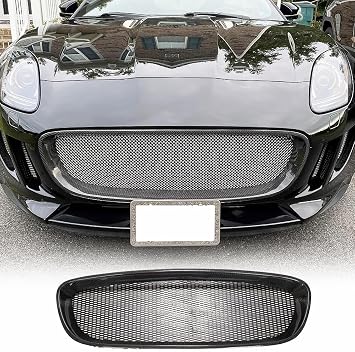 Real Carbon Fiber Front Bumper Grill Grille for Jaguar F-Type 2-Door 2013-2017 Replacement Body Kit Factory Outlet