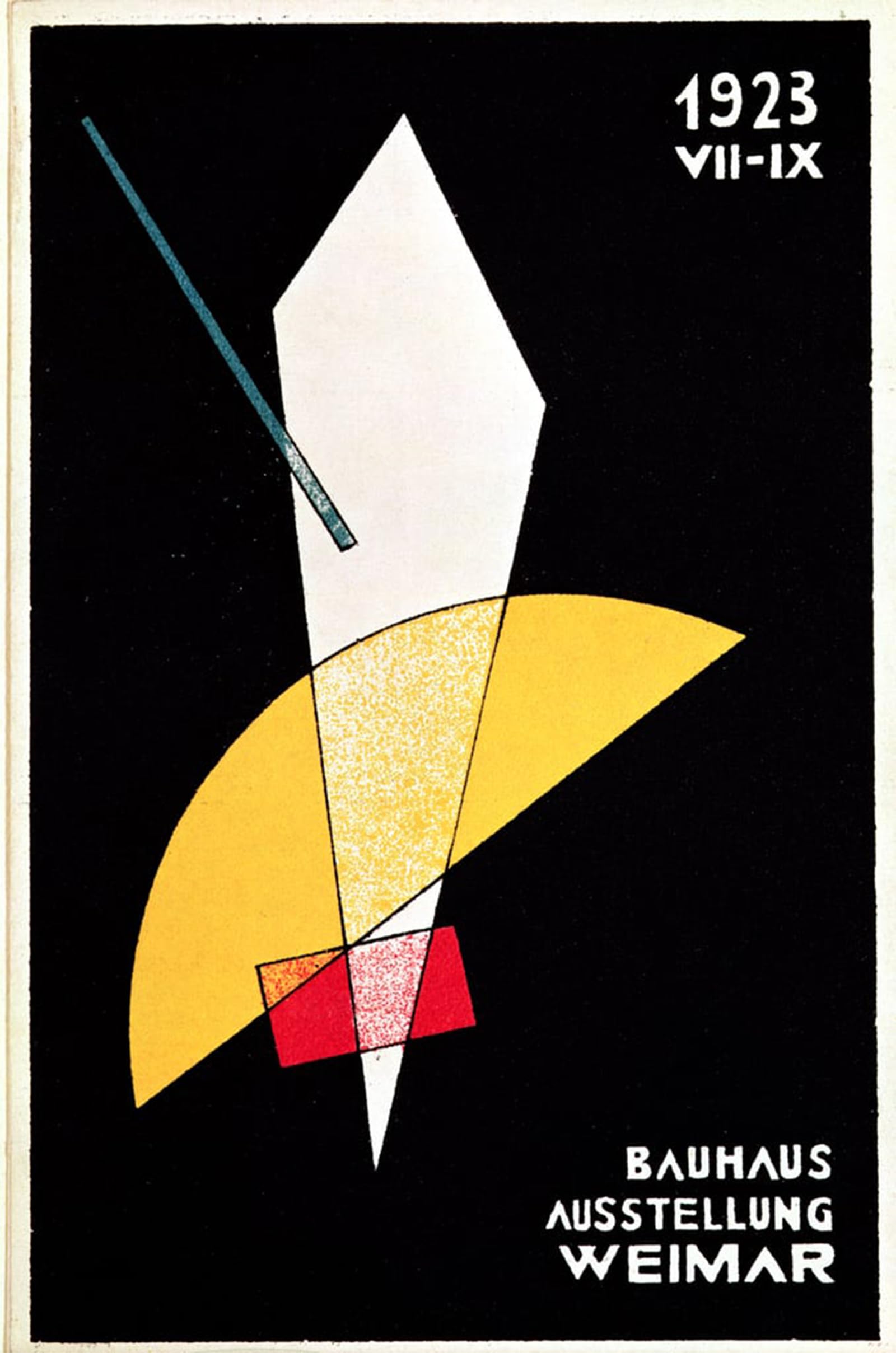 HRJUBWREE Famous Paintings Pictures Artwork Picture Plakat Für Eine Bauhausausstellung in Weimar by Laszlo Moholy Nagy Photo Wall Print for Office Decor 60x90cm