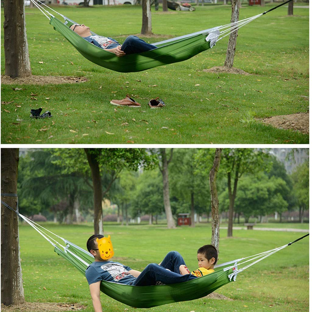 Erholung Starke Outdoor Picknick Garten Hängematte Hängen Bett Tragbare Reise Camping Schaukel Leinwand Streifen Hängen Bett Möbel Geschenke für Wanderer Garten