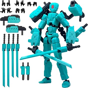 T13 Assembly Completed Action Figure Set,Nova 13 Robot Action Figure, for Collectors Desktop Decorations,3D Printed Multi-Jointed Movable Toy