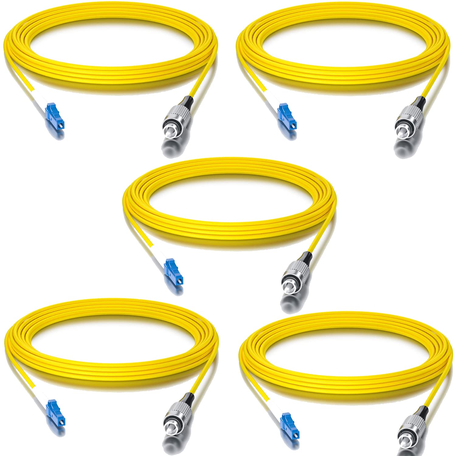 【CPC-LSF】KC 30m (98ft) Industrial Armored Fiber Patch Cable, LC UPC to