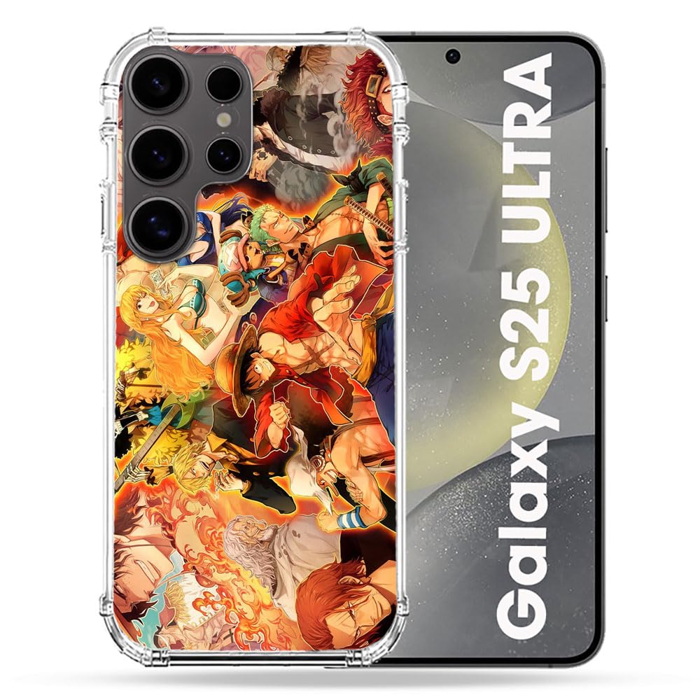 Cokitec Reinforced Case for Samsung Galaxy S25 Ultra Manga One Piece Nakama