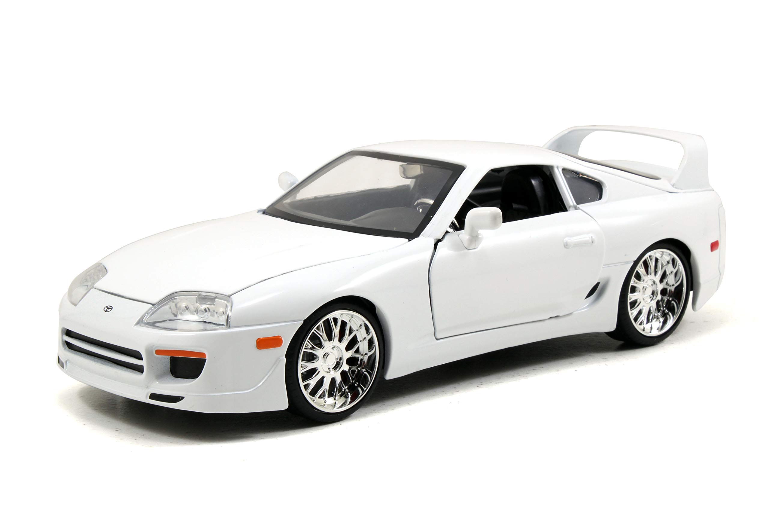 Jada Toys Fast & Furious 1:24 Brian's Toyota Supra Die-cast Car White, toys for kids and adults (97375)