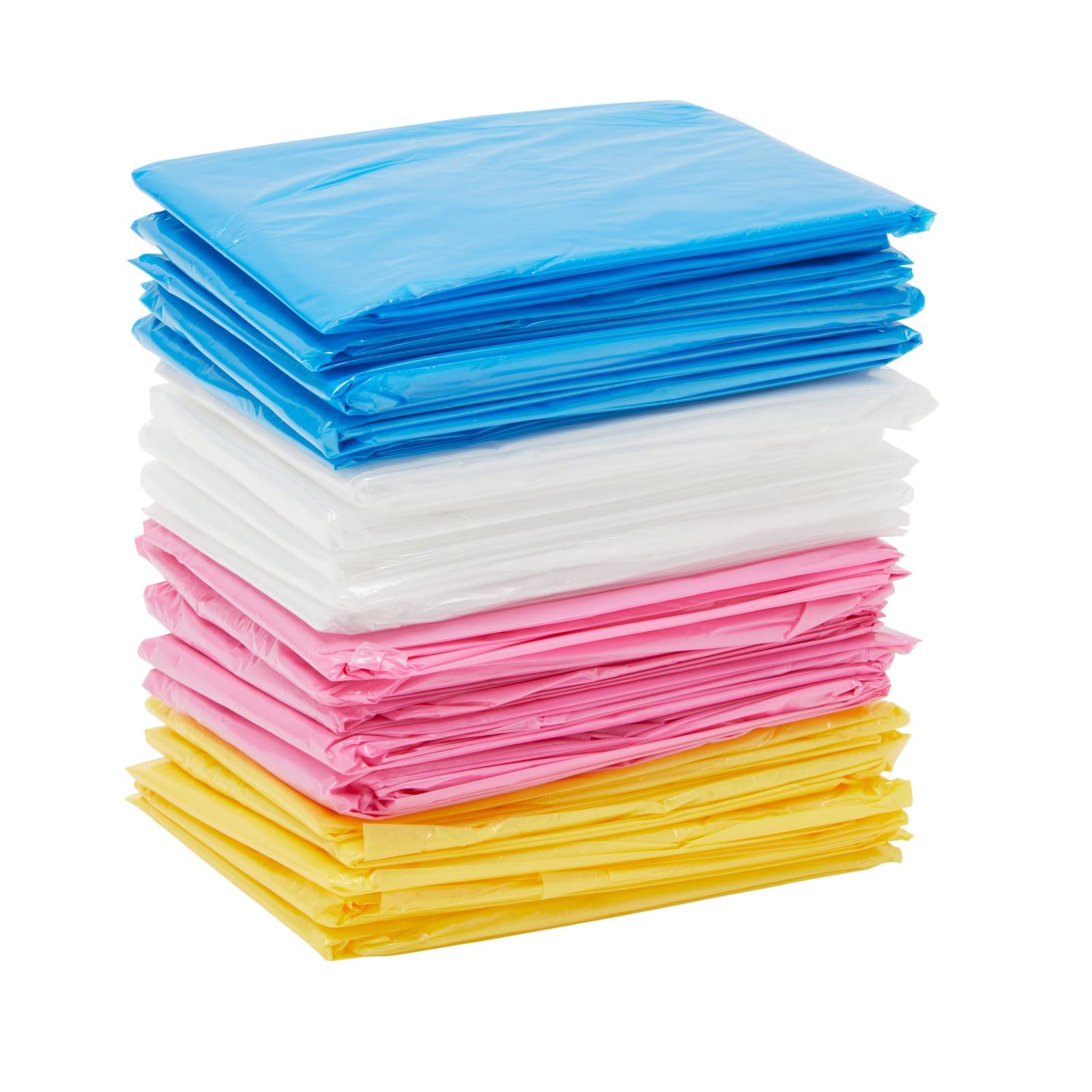 Lot de 20 ponchos de pluie jetables pour enfant - 4 couleurs - 106,7 x 152,9 cm