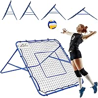 Winthai Volleyball Lacrosse Rebounder Net 7x4FT/6x4FT/4x4FT - Bounce Back Training Net with Adjustable Target for Soccer Baseball Softball Backyard Practice
