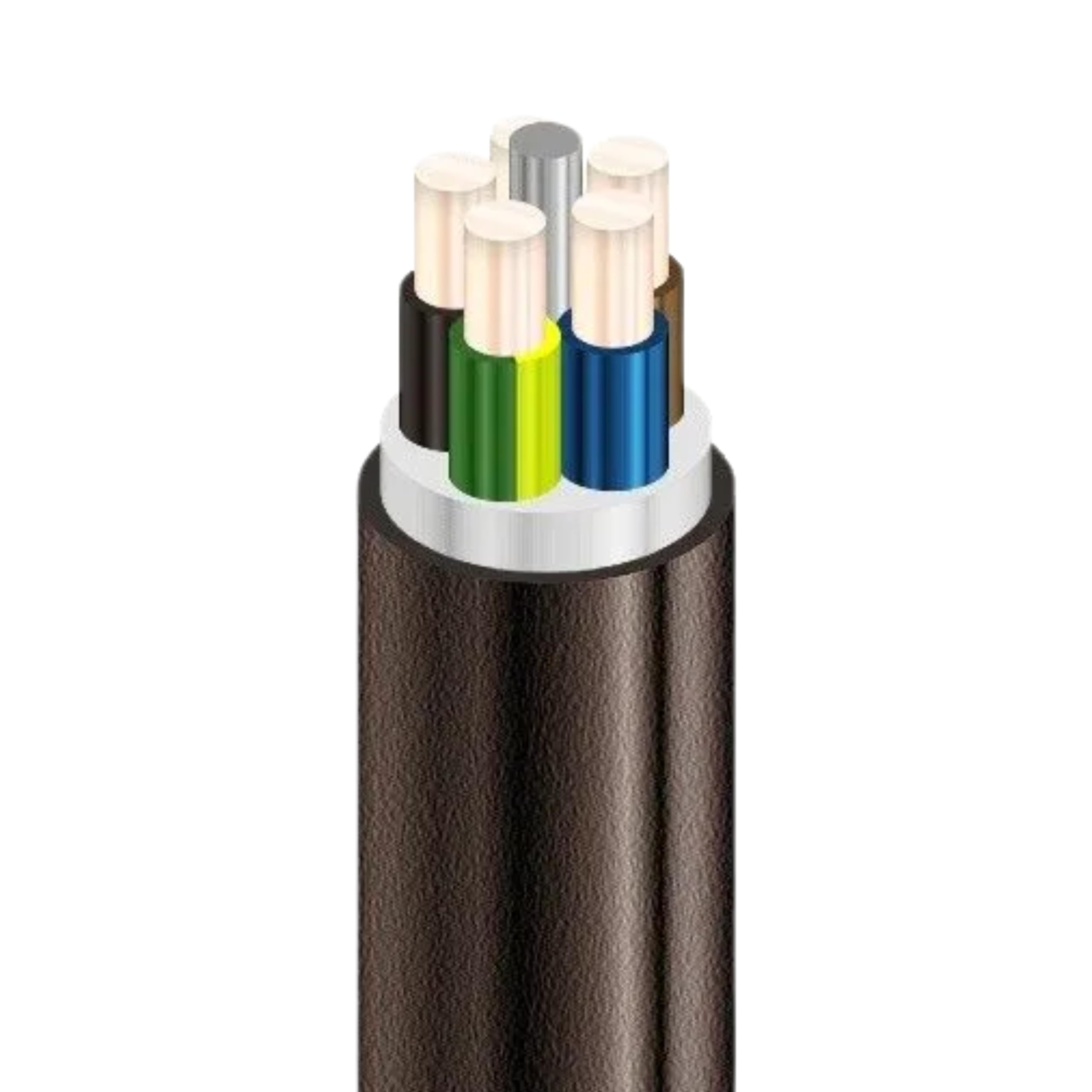 Erdkabel NYY-J 25m 3x2,5 mm² | VDE Starkstromkabel | Verwendung bei Elektroinstallation, im Innen- und Außenbereich, bei direkter Verlegung im Erdreich