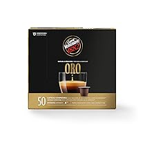 Caffè Vergnano 1882 – 50 Capsule Caffè Compostabili e Compatibili con Nespresso, Oro – Pack da 50 capsule