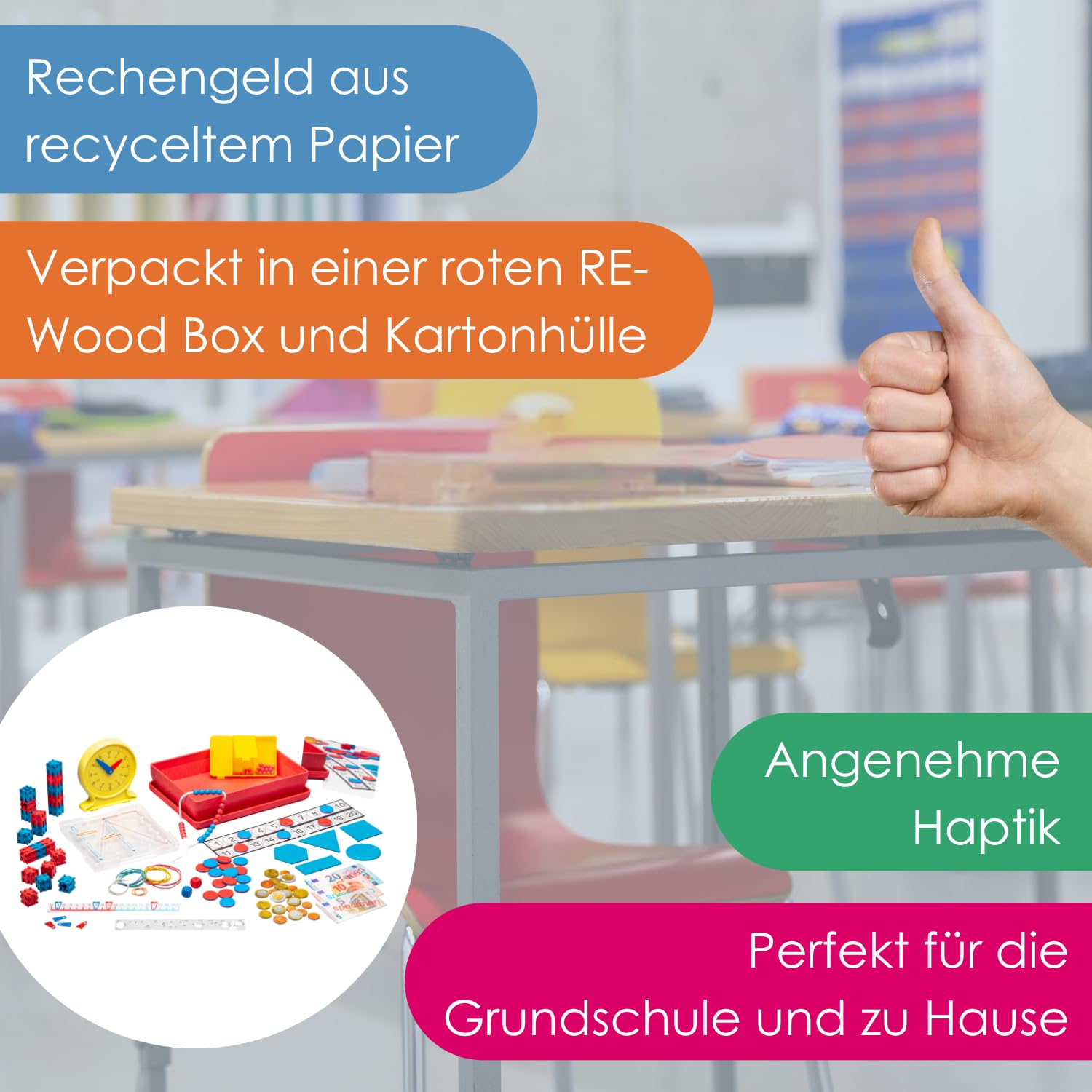 126 Réglettes cuisenaires en Re-Wood 126 Réglettes cuisenaires en Re-Wood