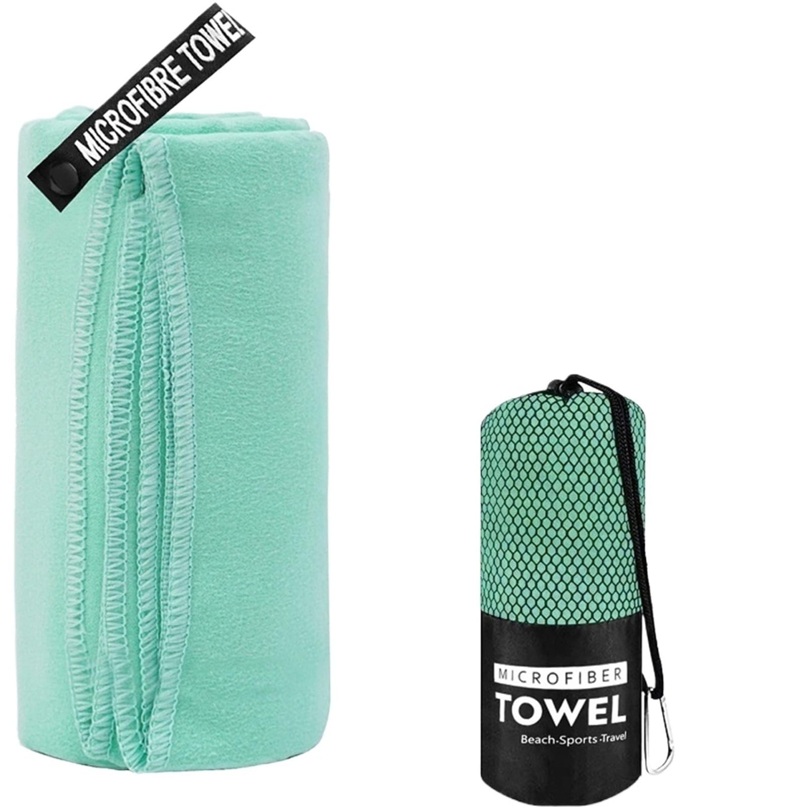 GMEqfhpOPS Camping Towels Super Absorbent Fast Drying Microfiber Travel Towel Quick Dry Ultra Soft Compact Gym Towel for Swimming Beach Towels Bath(Mint Green,76x152cm)