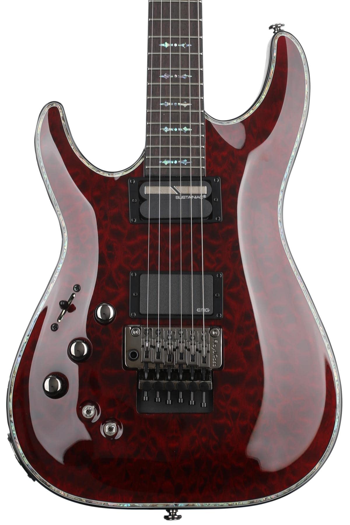 Amazon.com: Schecter Hellraiser C-1 with Floyd Rose Sustainiac