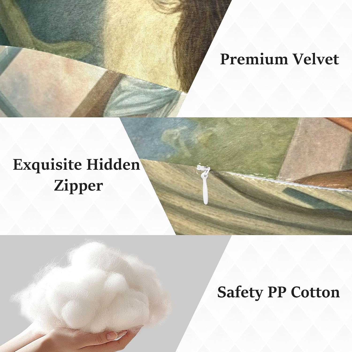 Jesus Holding Apple Human-Shaped Pillow Soft Body Pillows Washable Velvet Pillows for Anxiety Relief Sleeping Cuddling & Support