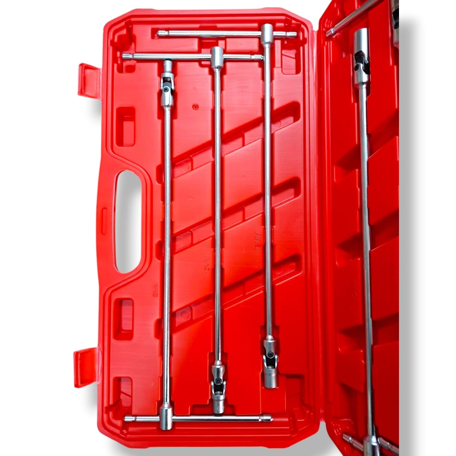 SERIE CHIAVI A T DOPPIO SNODO 7 CHIAVE LUNGHE 8 10 12 13 14 17 19 MM SNODATE