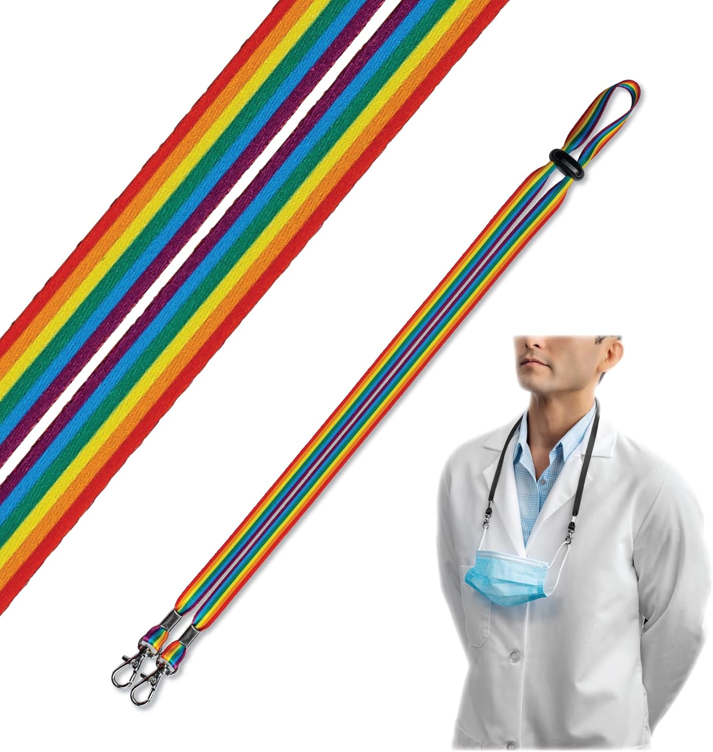 Face Mask Lanyard for Kids and Adults Fully Adjustable