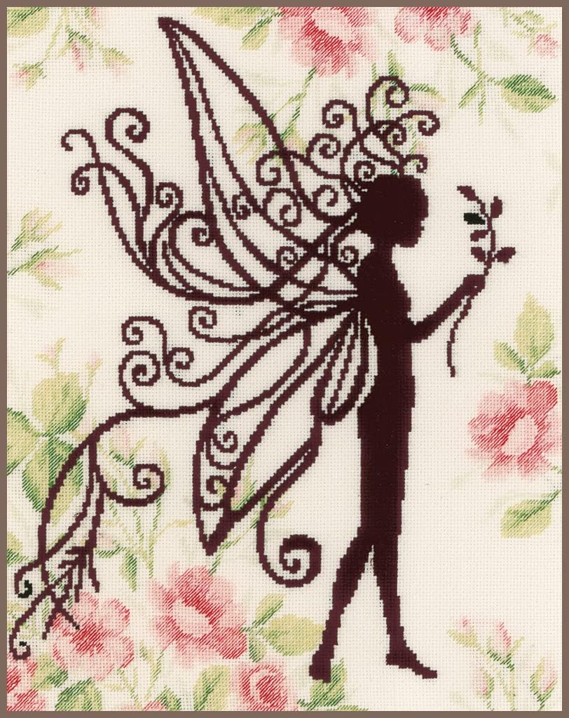 Unbekannt Cross Stitch SILH, Flower Fairy Silhouette II (18 Count)