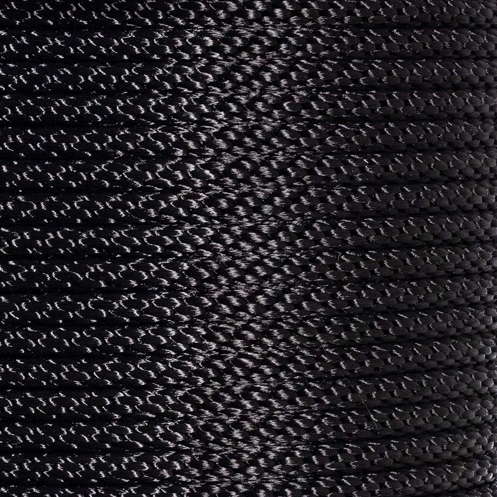 West Coast Paracord Nylon Braided Galvanized Wire Cable – Reinforced Flagpole Rope – (Black, 5/16 Inch - 100 Feet)
