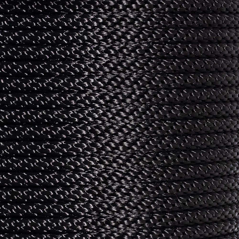 Golberg Nylon Braided Galvanized Wire Cable – Flagpole Halyard Rope – Aircraft Wire Cable Core – High Tensile Strength (5/16 in x 50 Feet) – Black