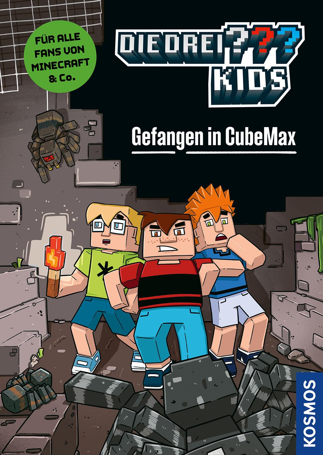 Die drei ??? Kids, Gefangen in CubeMax: Ein spannender Comicroman für alle Fans von Minecraft & Co. ab 8 Jahren - leicht lesbar durch reduzierte Textmenge und viele bunte Comicseiten.