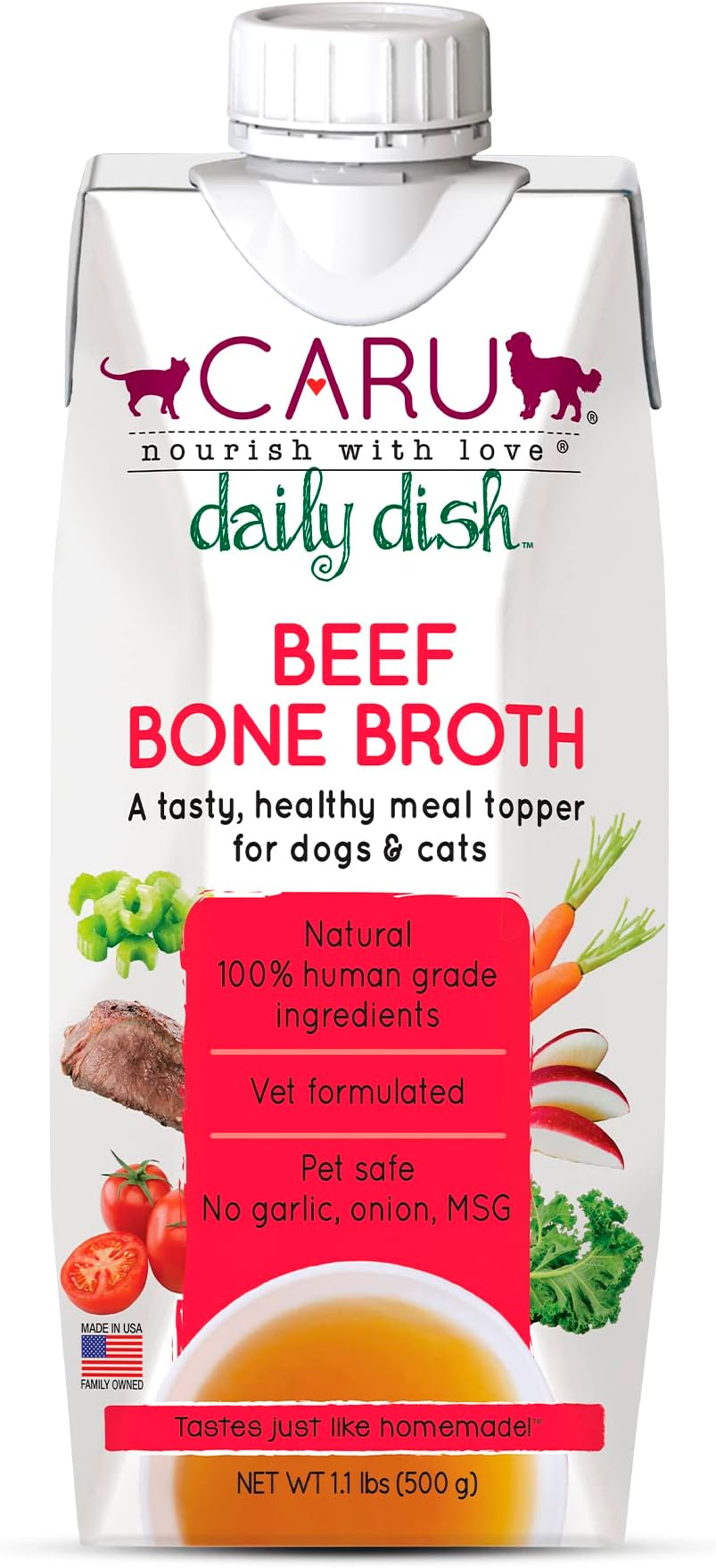 CARU Daily Dish Broth Beef 500gr Cat & Dog Food