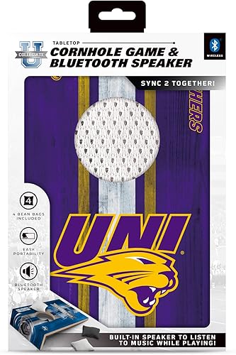 Vista 167 de SOAR Juego de Cornhole de mesa NCAA y altavoz Bluetooth