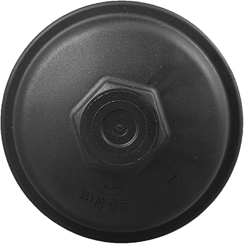 Miniatura 6 de X AUTOHAUX No.55593189 Cubierta de la tapa de la carcasa del filtro de aceite del motor para Buick Encore 2013-2021 para Chevy Aveo Aveo5 2009-2011