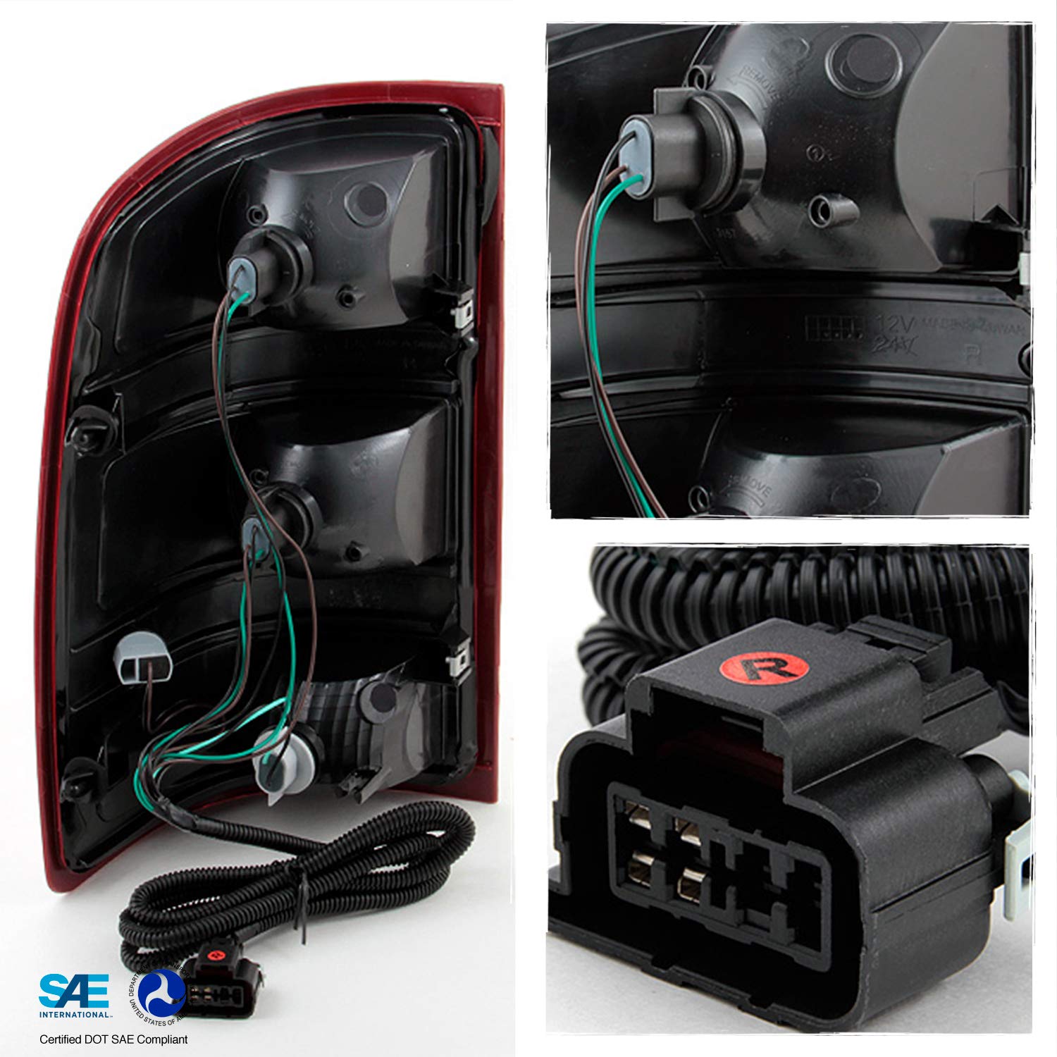 AKKON - For GMC Sierra Fleet side Pickup Rear Tail Light Tail Lamp Brake Lamp Passenger Right Side Replacement