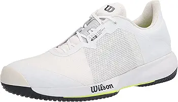 Wilson Men's Tennis Shoes, Kaos Swift, Black/Light Blue/Red