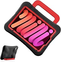 Vista 12 de Funda para niños para iPad mini 7 (A17 Pro) 2024/iPad Mini6 2021, ligera, resistente, a prueba de golpes, a prueba de caídas con asa/soporte, funda