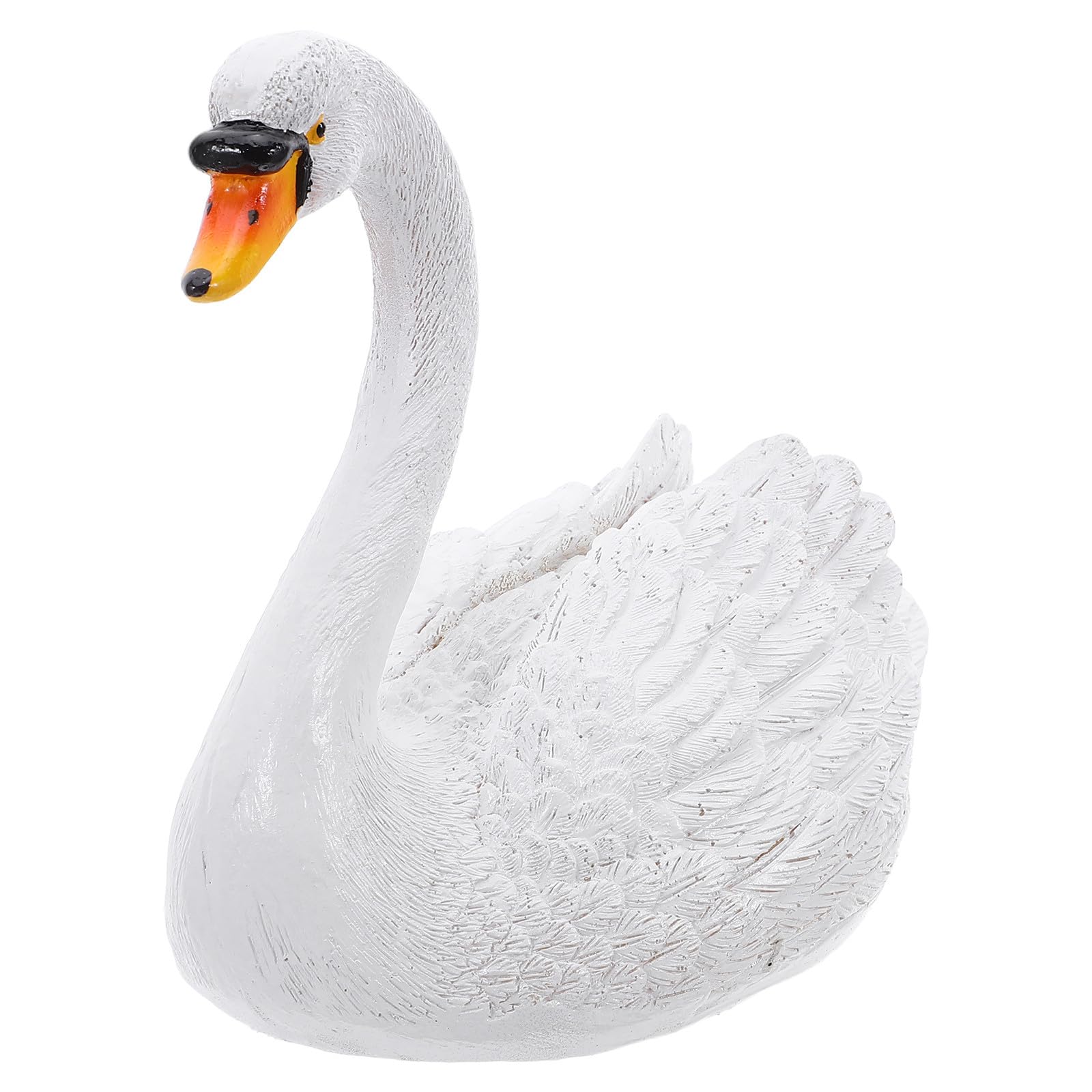 Statue de cygne flottant et résistant pour décoration de bassin