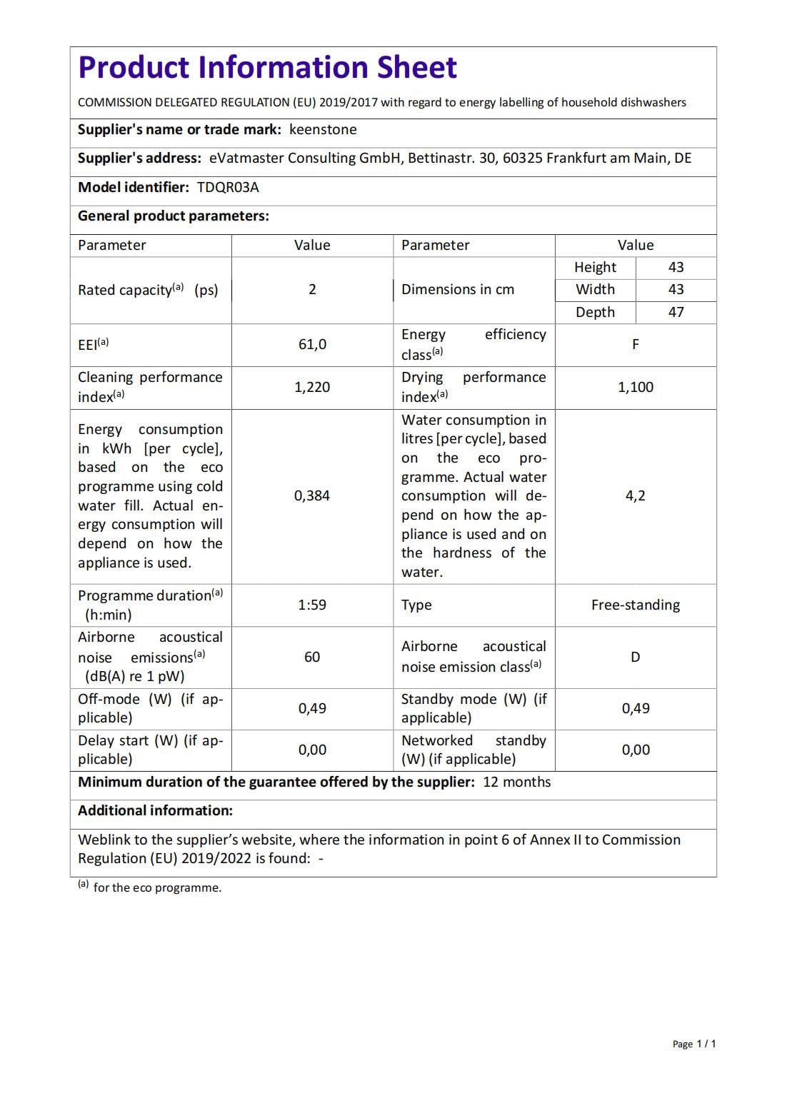 Cookology CTTD6WH Compact Mini Portable Counter Top, Tabletop Dishwasher Small, 6 place settings