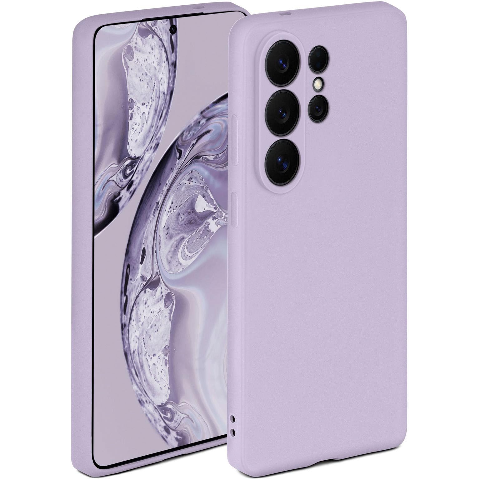Coque Samsung S26 Ultra ONEFLOW silicone lilas avec protection camera