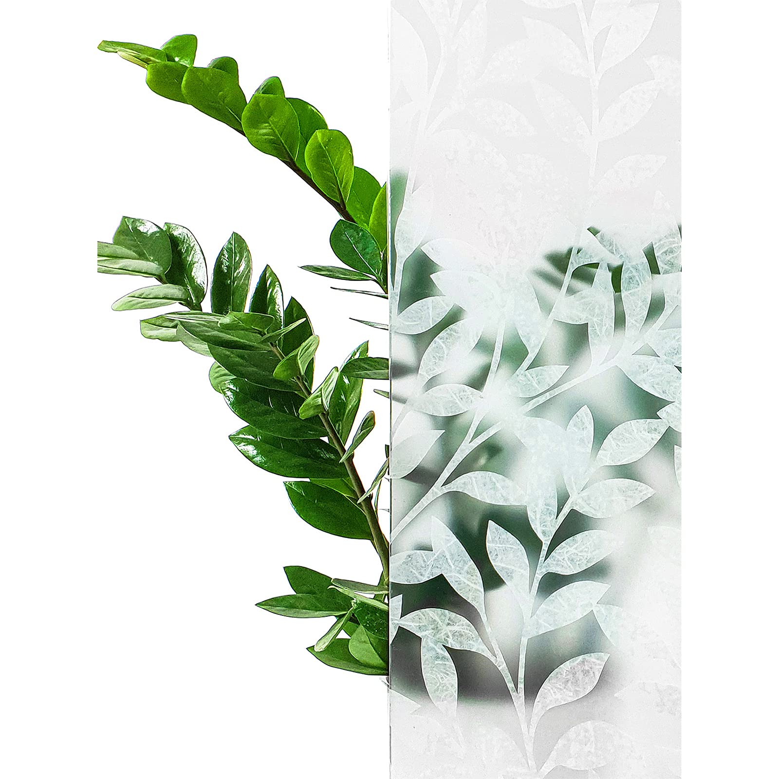 DecoMeister Pellicola Statica per Finestre 45x150 cm - Pellicola per Vetri Decorativa in PVC Perdita di Luce e Senza Colla - Facile da Applicare per Finestra e Cabina Doccia - Fogli Bianchi
