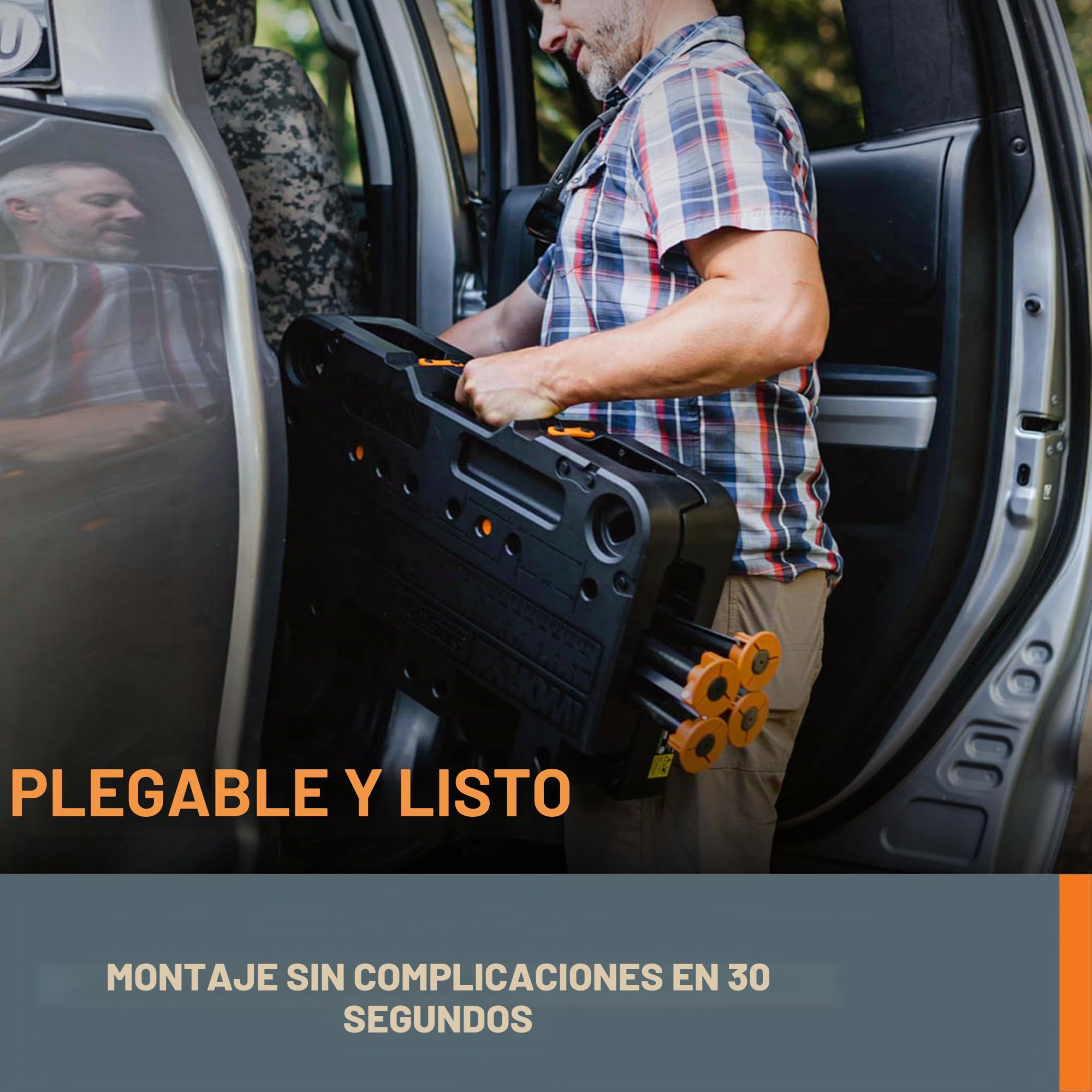 WORX WX066 Sidekick-Mesa de Trabajo portátil, Negro