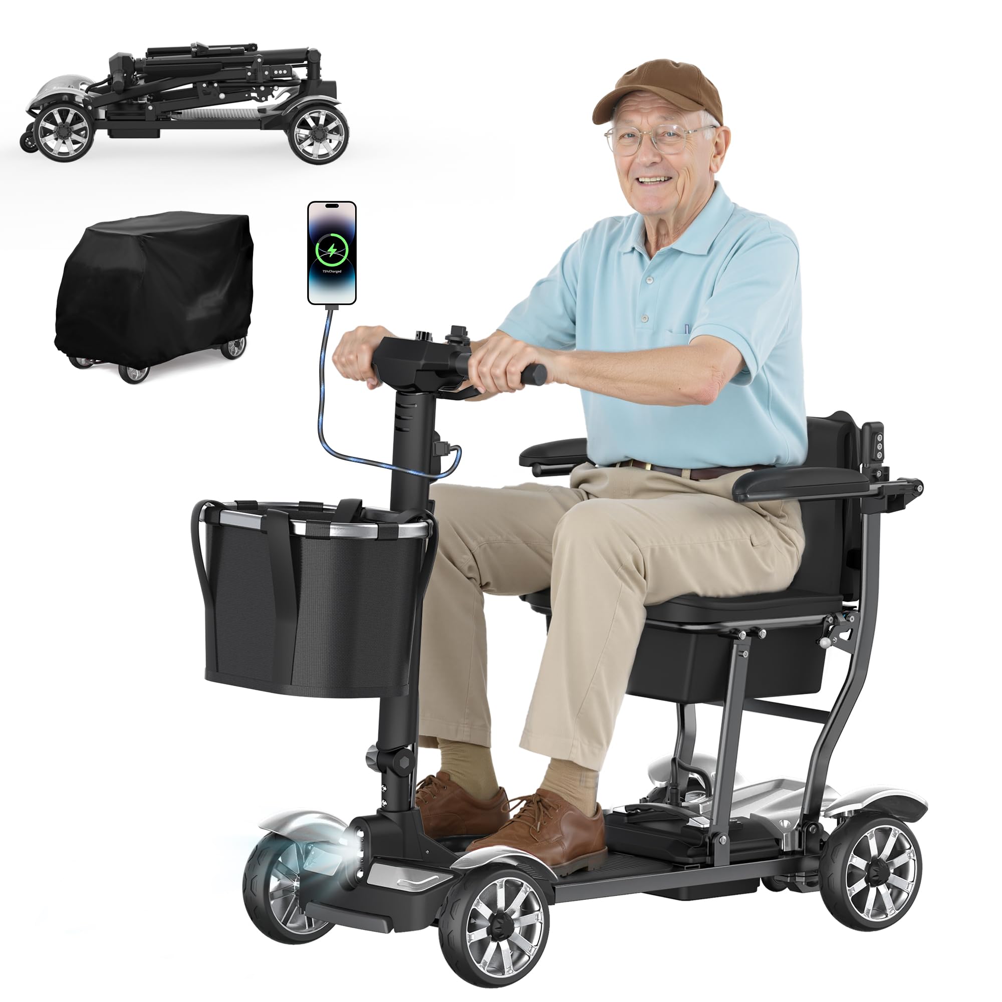4 Wheels Mobility Scooters for Seniors