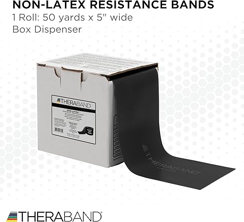 Miniatura 9 de THERABAND Resistance Band 50 Yard Roll Non-Latex Professional Elastic Stretch Bands for Upper  Lower Body Exercise Workouts Physical Therapy Lower