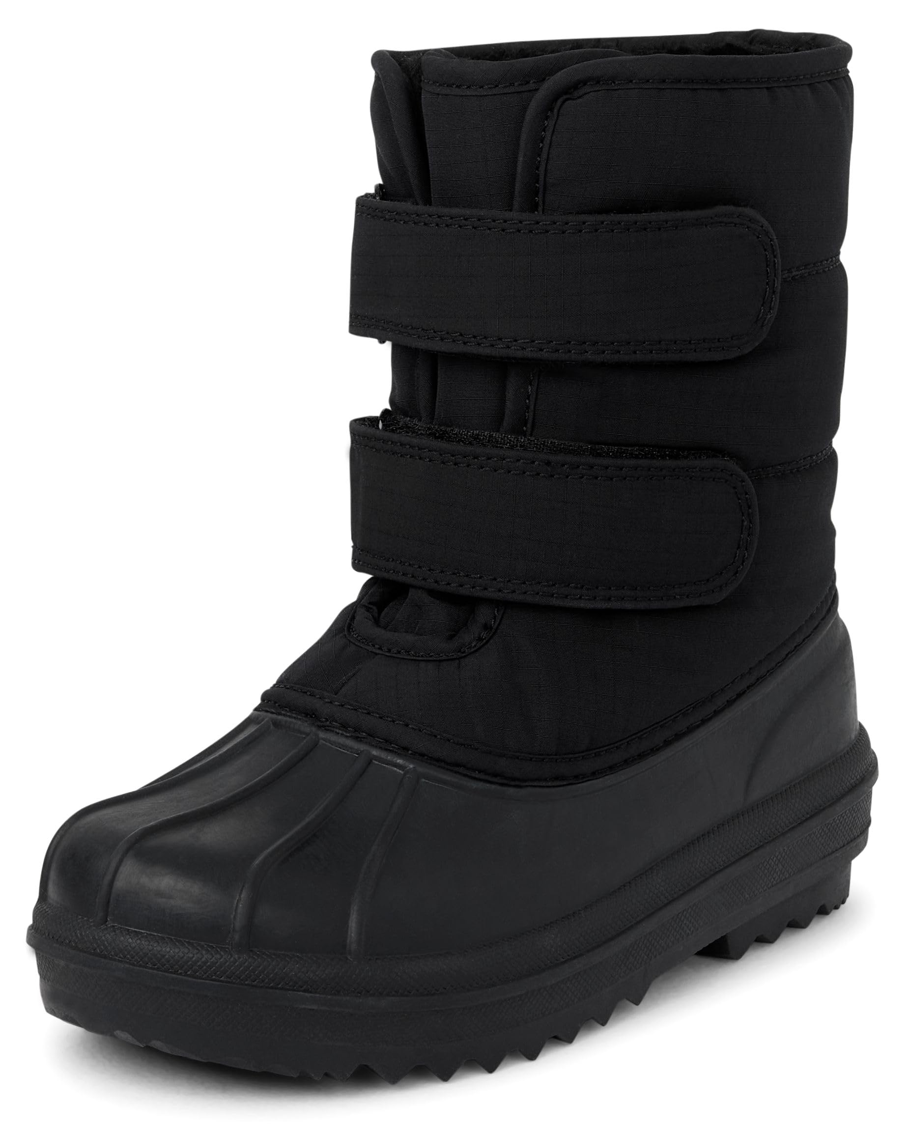 The Childrens Place Boys Faux Fur Trim Snow Boots