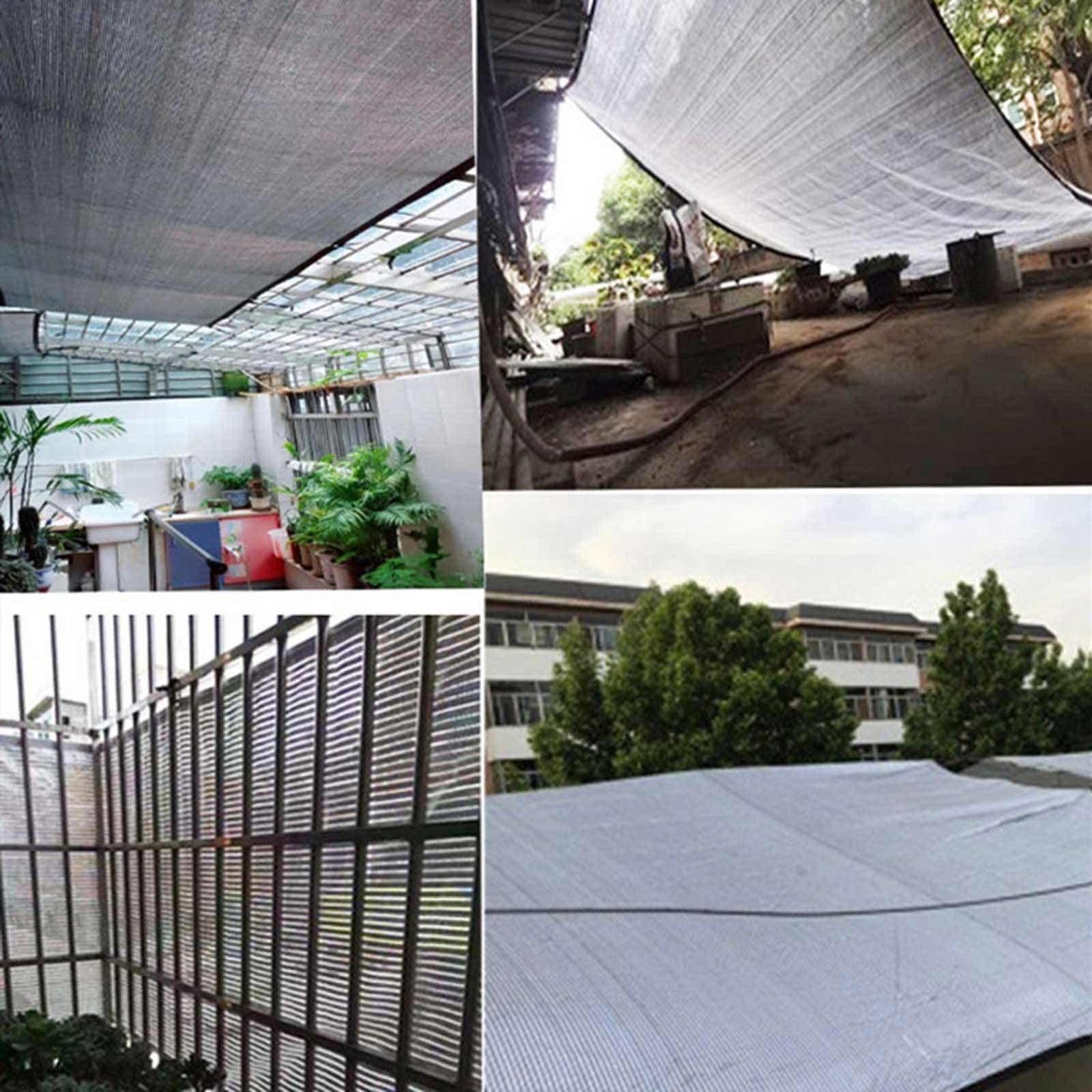 99% ochrona przeciwsłoneczna aluminiowa tkanina zacieniająca, mocno odblaskowa siatka przeciwsłoneczna, 6,6 x 6,6 stóp, 6,6 x 13 stóp, 6,6 x 26 stóp, 13 x 13 stóp, siatka przeciwsłoneczna do szklarni