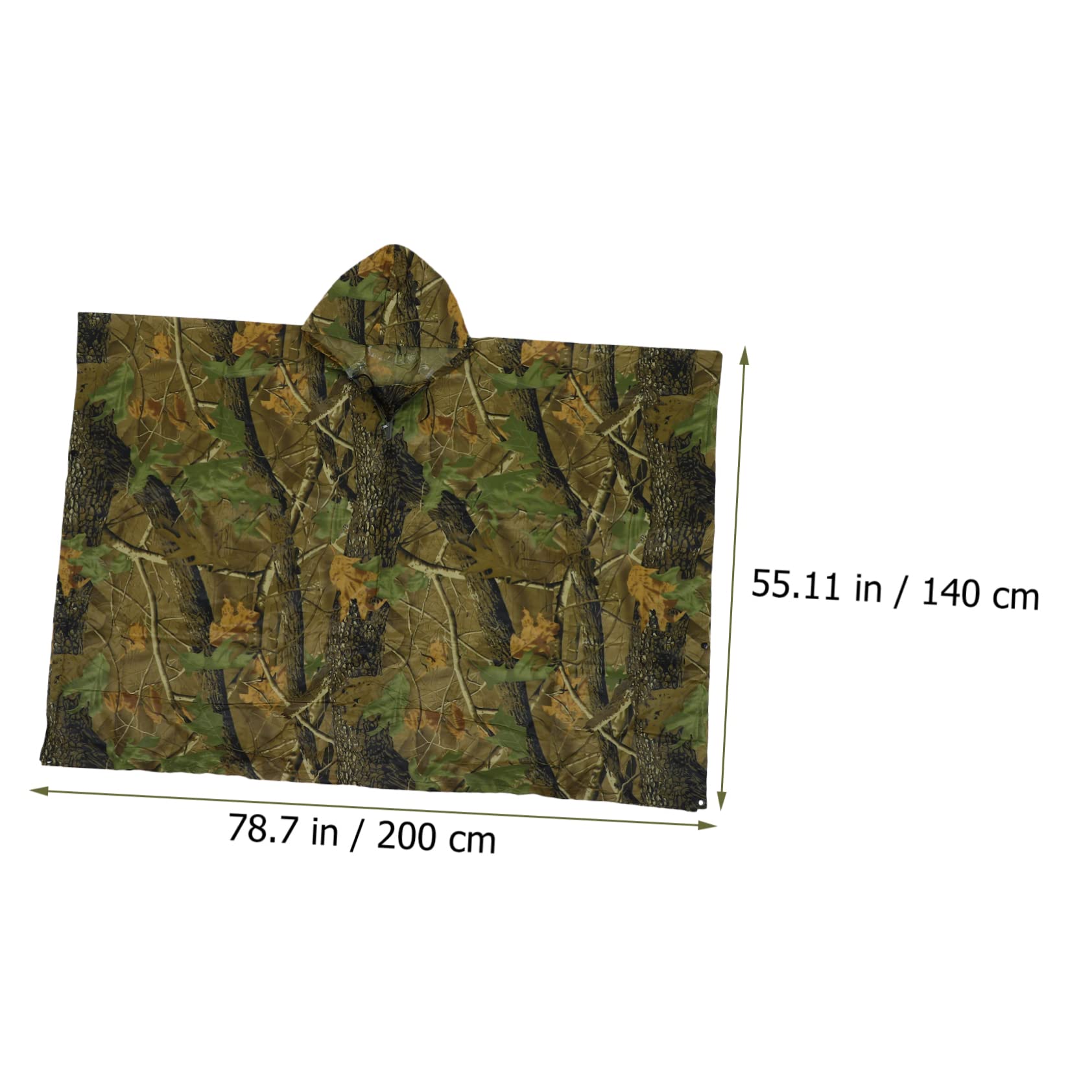 FOMIYES Poncho de Pluie Accessoire Pluie Décorative Poncho Militaire Résistant à L'usure Polyester et Pvc Rapide Séchage pour Activités en Plein Air