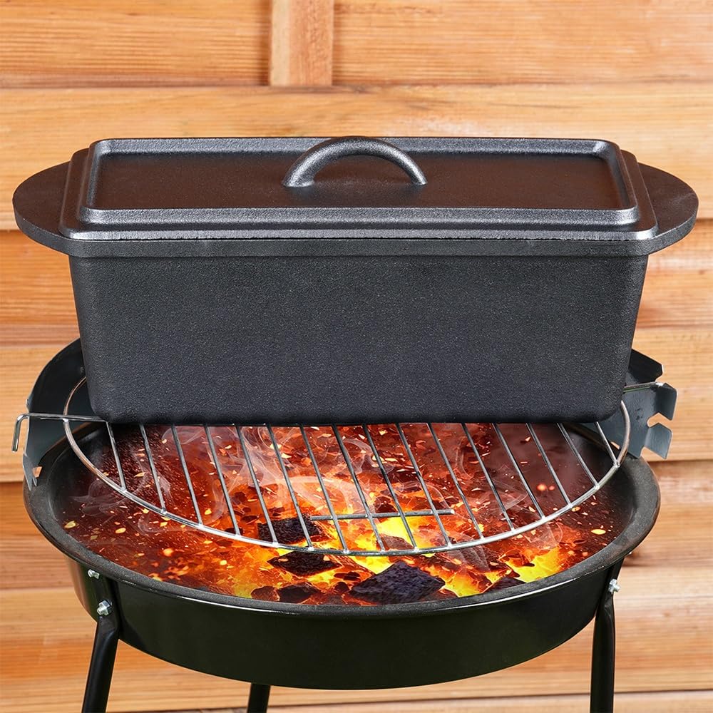 Vilde Brotbackform mit Deckel 3L 35 cm rechteckig Kastenform für Toastbrot | Kuchen Lasagne Fleisch induktionsgeeignet ofenfest ohne Beschichtung
