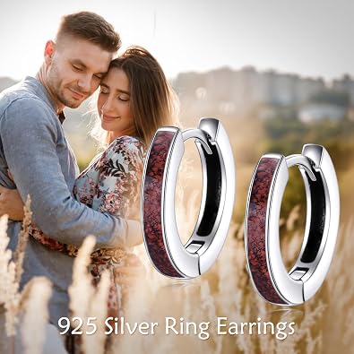 YFN Hoop Earrings Sterling Silver Huggie Hoop Earrings Jewelry Gifts for Women Men