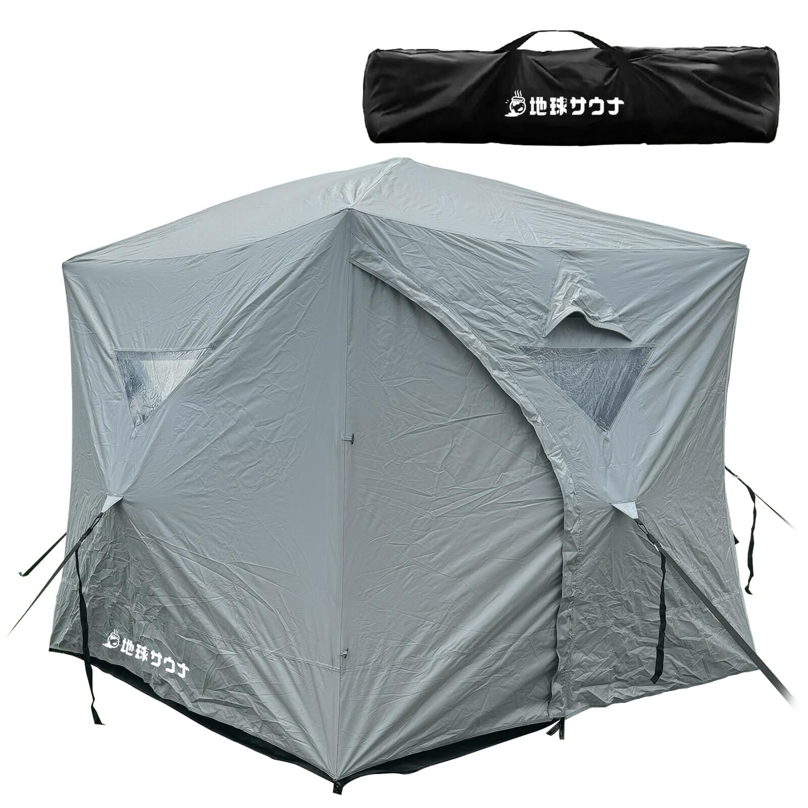 Amazon.co.jp: 地球サウナ サウナテント 本体 大型 7人用 工具必要なし
