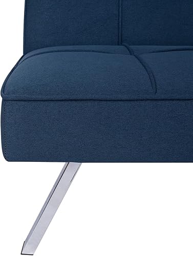 Miniatura 8 de Naomi Home Madison Modern Futon Sofá cama  Diseño compacto para espacios pequeños  Futón convertible con tela de lino para una comodidad premium