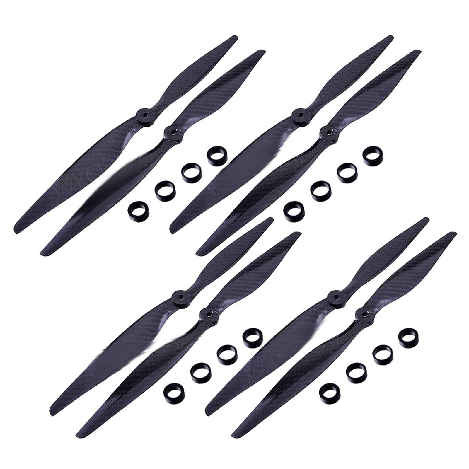 2 paia compatibili con pale CF for in fibra di carbonio 8045/1045/1047/1147/1238/1260/1245 compatibili con RC Quadcopter Hexacopter Multi Rotor UFO Sostituire la parte(1260 propellers)