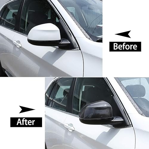 Miniatura 3 de CHEYA Fibra de Carbono Real para BMW X5 X7 F15 G05 G07 2014-2019 Exterior lado Tapa Tapa Tapa Tapa Tapa Tapa Tapa de Espejo