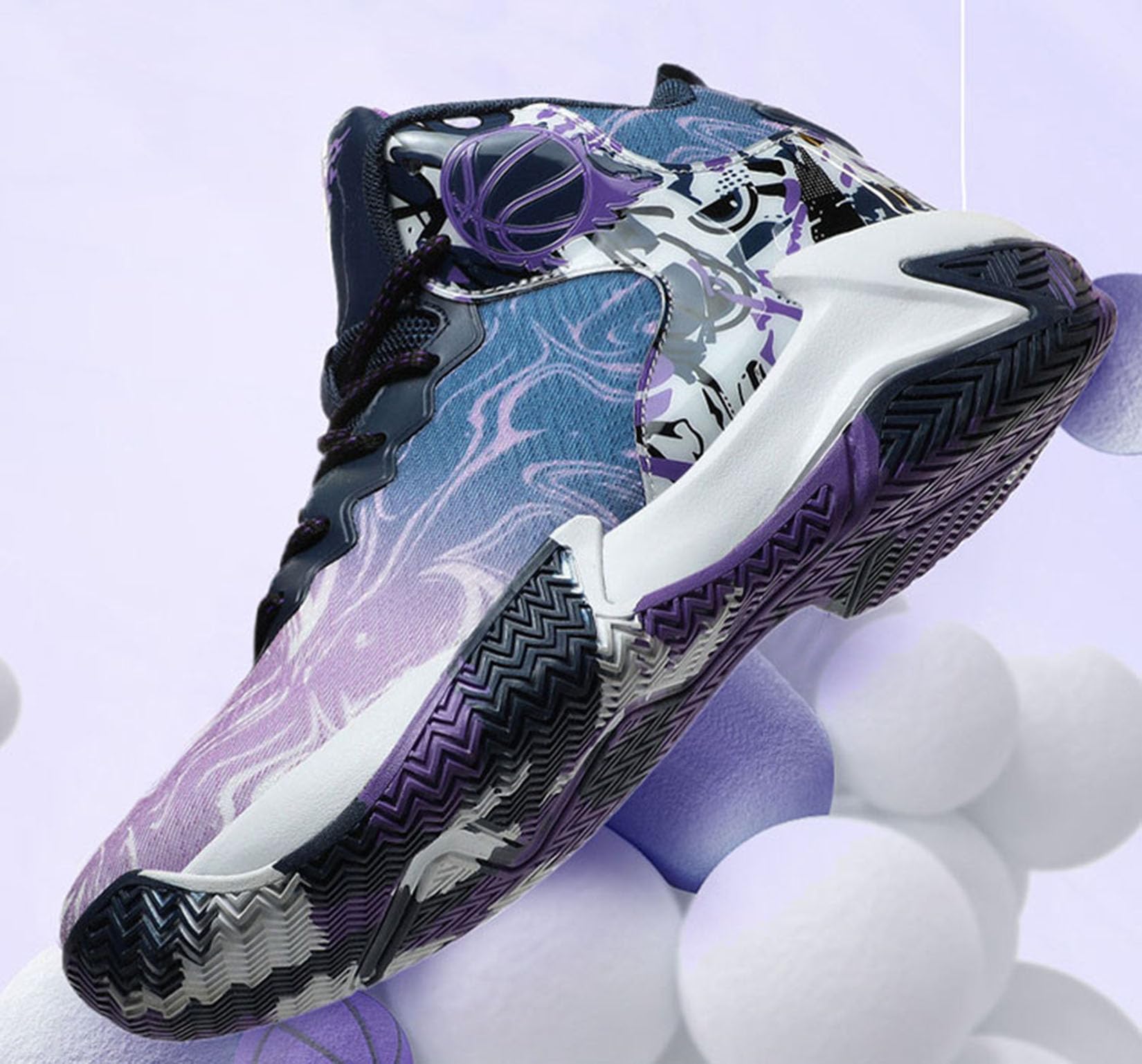 Męskie Buty Do Koszykówki Buty Treningowe Dla Chłopców Outdoor Buty Do Koszykówki Sportowe(43 EU, Q2)