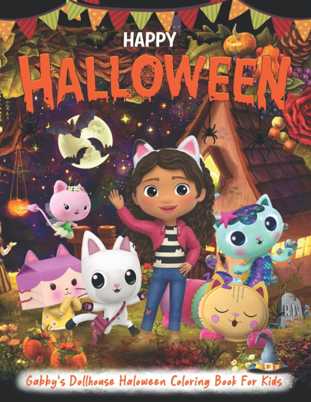 Buy Gabby's Dollhouse Halloween Coloring Book Gabby's Dollhouse coloring book Activity Book