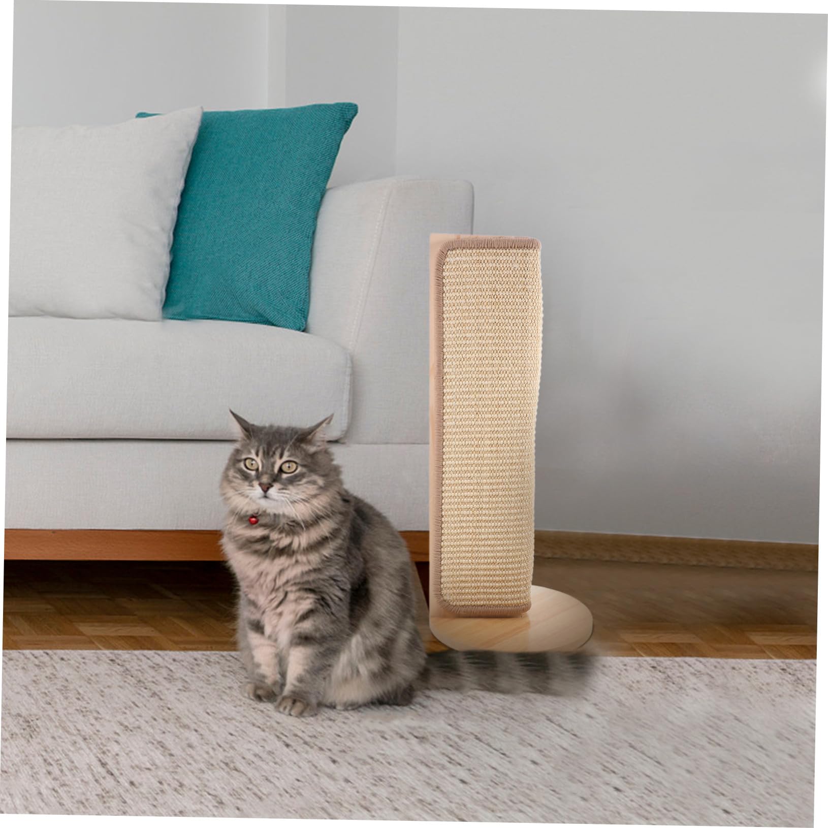 ERINGOGO Protector de Muebles para Gatos Cojín Rascador de Sisal Natural Esquinero Fácil de Instalar para Proteger Paredes y Sofás con Superficie Resistente para Afilar Uñas