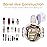Narwey Barrel Drawstring Makeup Bag Large Cosmetic Bag Make up Bags Toiletry Bag Travel Bags for Toiletries Organizer for Women Gift for Teen Girls (Purple) (Patent)