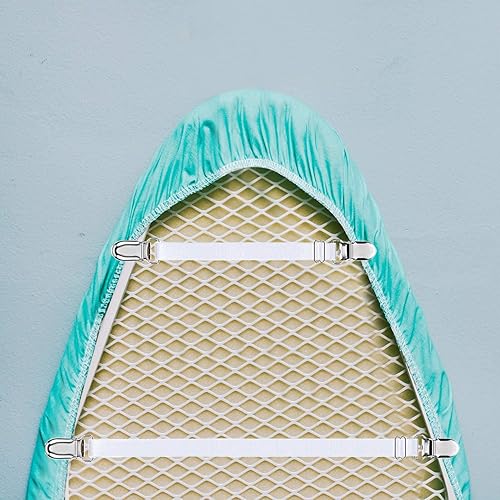 Miniatura 6 de Boao 12 clips para sábanas, correas de esquina para sábanas, clips de colchón ajustables, correas elásticas para sábanas, soporte para el hogar